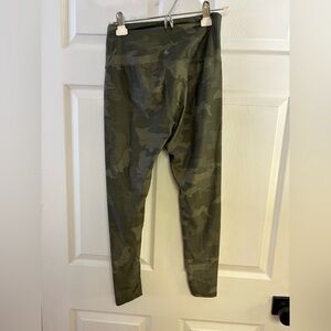 Prana Green Camouflage Leggings